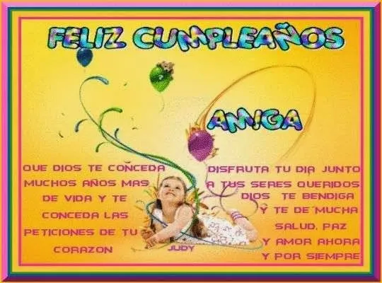 Tarjetas de cumpleaños para amigas ~ Frases de cumpleaños Tarjetas de cumpleaños para amigas ~ Frases de cumpleaños