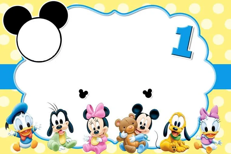Mickey Mouse bebé cumpleaños 1 - Imagui