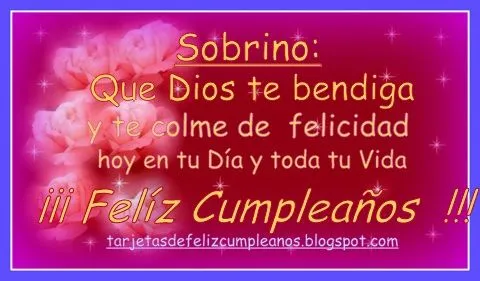 Imagenes de feliz cumpleaños para un sobrino - Imagui