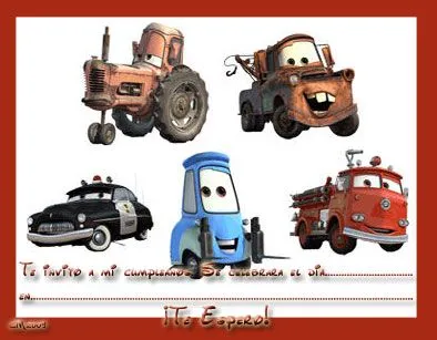 Tarjetas de cumpleaños de cars para imprimir gratis - Imagui Tarjetas de cumpleaños de cars para imprimir gratis - Imagui
