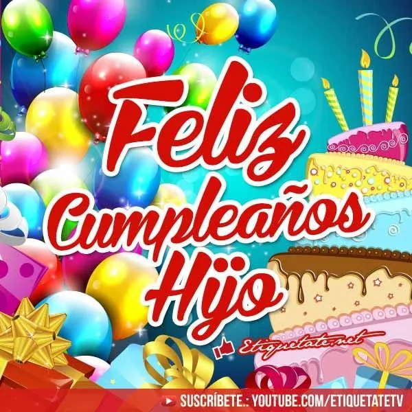 Tarjetas para cumpleaños que diga Feliz Cumpleaños Hijo VER EN ... Tarjetas para cumpleaños que diga Feliz Cumpleaños Hijo VER EN ...