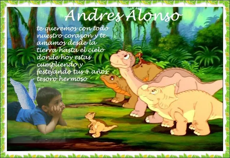 Tarjeta de cumpleaño de dinosaurios - Imagui