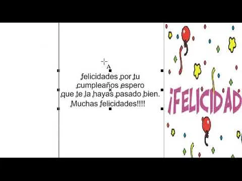 Tarjetas de cumpleaños doble cara hechas en COREL DRAW!!! [parte 1 ...