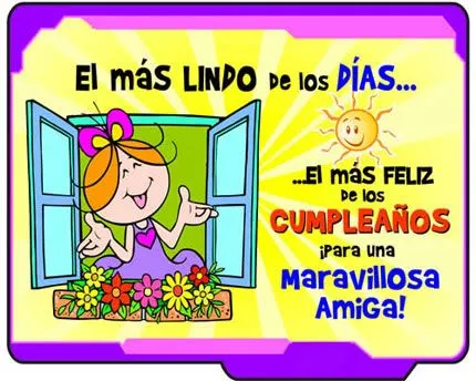 Tarjetas de Cumpleaños para Felicitar a una Amiga - ツ Tarjetas y ...