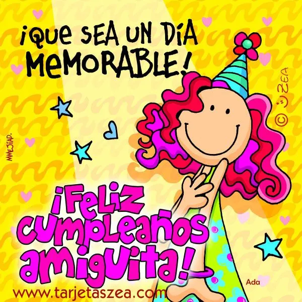 Tarjetas de Cumpleaños para Felicitar a una Amiga - ツ Tarjetas y ...