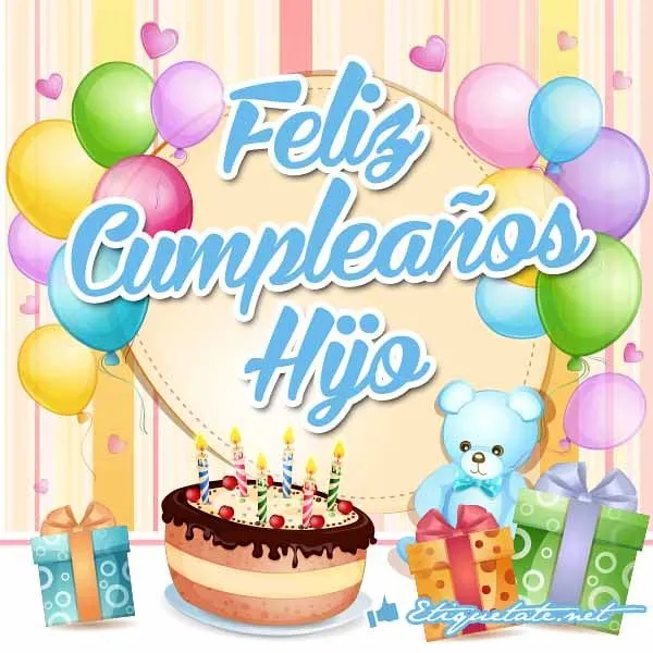 Tarjetas cumpleaños gratis para un Hijo con frases y mensajes ...