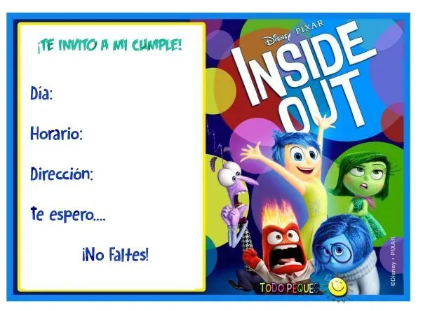 Tarjetas de cumpleaños de IntensaMente | FernandaXD | Pinterest Tarjetas de cumpleaños de IntensaMente | FernandaXD | Pinterest