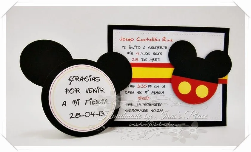 Tarjetas de cumpleaños de Mickey Mouse a mano - Imagui Tarjetas de cumpleaños de Mickey Mouse a mano - Imagui