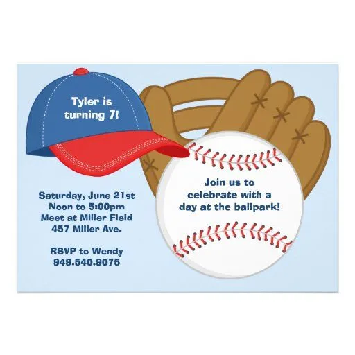 Tarjetas de cumpleaños de beisbol gratis - Imagui