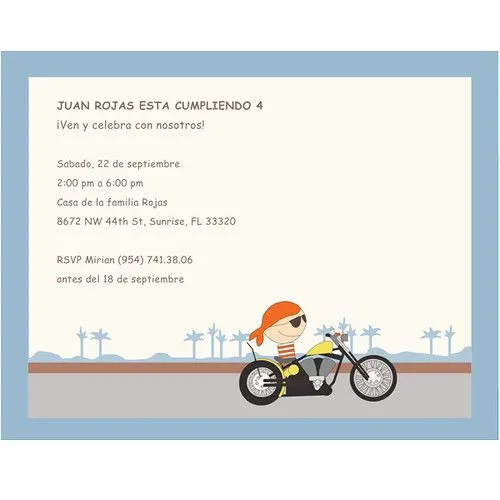 Tarjetas de cumpleaños con imagenes de motos - Imagui