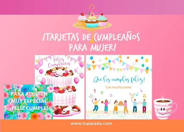 Tarjetas de Cumpleaños para mujeres, postales de Cumpleaños para ...