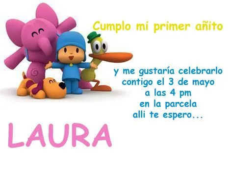 Tarjetas para cumpleaños de Pocoyo para imprimir gratis - Imagui