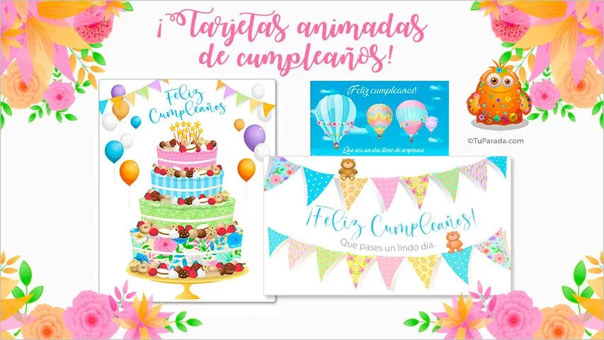 Tarjetas de cumpleaños - Postales de cumpleaños, tarjetas de ...