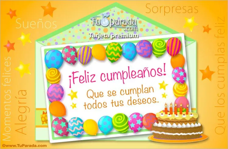 Tarjetas de cumpleaños - Postales de cumpleaños, tarjetas de ...
