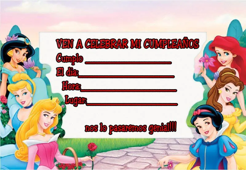 Tarjetas de cumpleaños de princesas Disney | Manualidades faciles Tarjetas de cumpleaños de princesas Disney | Manualidades faciles