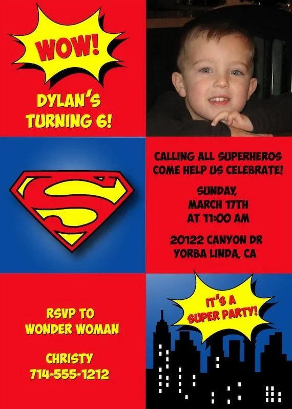 Tarjetas de cumpleaños de Superman para imprimir - Imagui Tarjetas de cumpleaños de Superman para imprimir - Imagui
