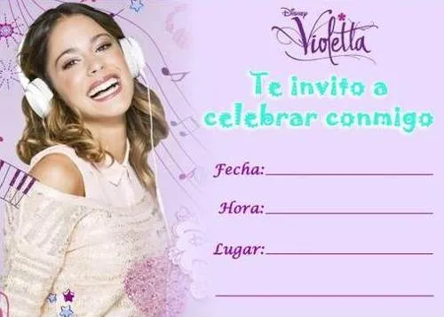 Tarjetas de cumpleaños de Violetta - Guía de MANUALIDADES Tarjetas de cumpleaños de Violetta - Guía de MANUALIDADES