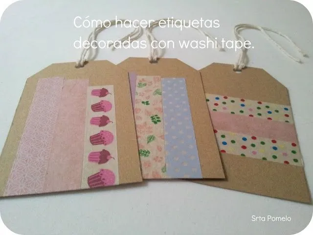 Cómo hacer tarjetas decoradas con washi | Washitape | Pinterest ...