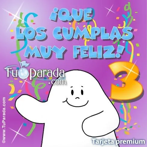 Tarjetas para cada edad, tarjetas de cumpleaños con el número de años