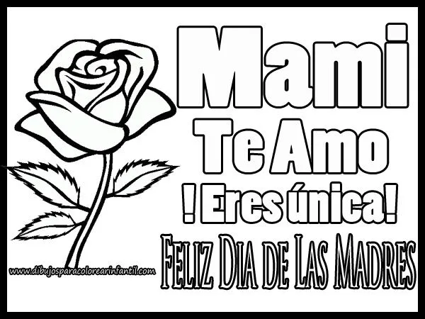 Tarjetas especiales para colorear y regalarle a Mamá en su día ... Tarjetas especiales para colorear y regalarle a Mamá en su día ...