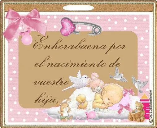 Tarjetas de felicitacion por nacimiento de niña - Imagui Tarjetas de felicitacion por nacimiento de niña - Imagui