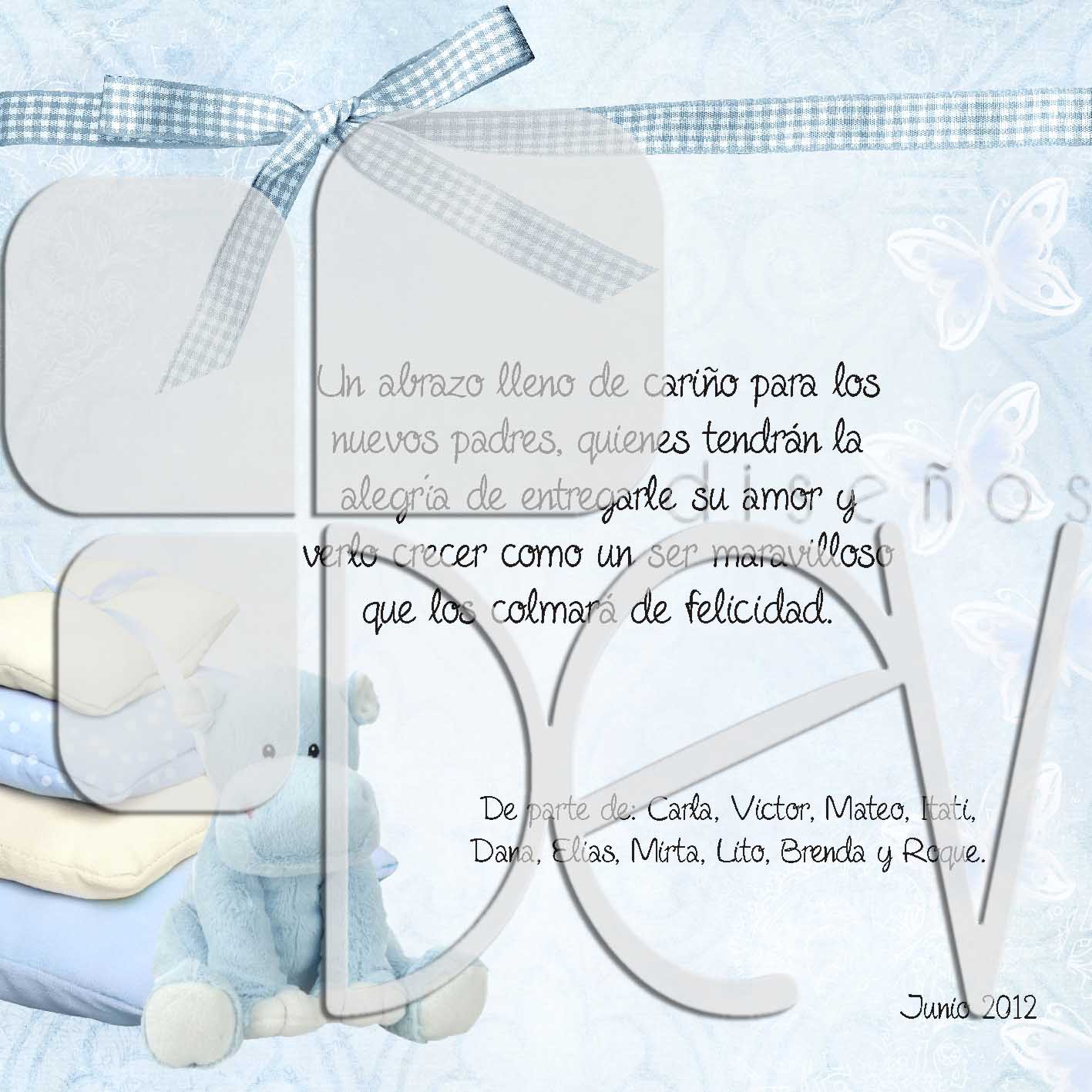 TARJETAS FELICITACIONES PARA BABYSHOWER NENE | DEV • Diseños