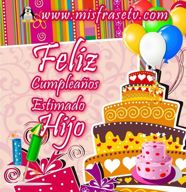 Tarjetas de Feliz Cumpleaños para Etiquetar a mi Hijo en Facebook ... Tarjetas de Feliz Cumpleaños para Etiquetar a mi Hijo en Facebook ...