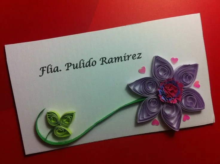 tarjetas filigrana, hechas a mano con amor | Tarjetas | Pinterest ...