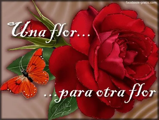 Tarjetas con flores - Facebook Gratis