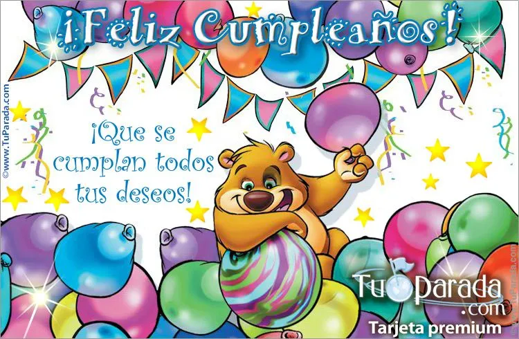 Tarjetas de globos, postales virtuales con globos de cumpleaños