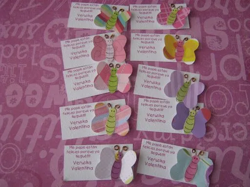  jpg tarjeta gracias por venir a conocerme con mariposas tarjetas de ...