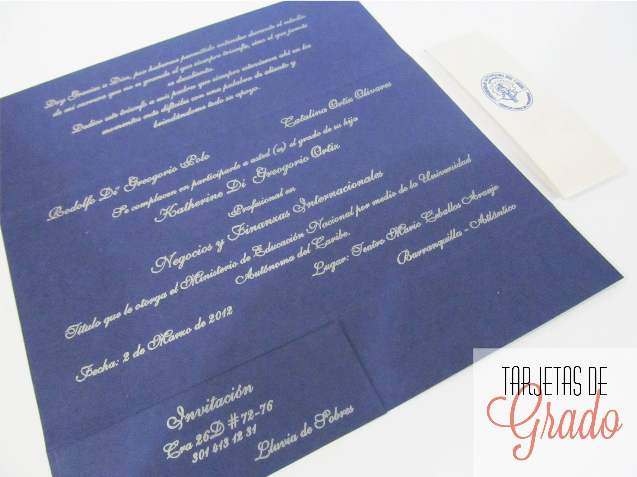 Tarjetas de Grado | Litolascar S.A.S