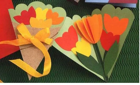 Tarjetas hechas por niños para Mamá :
