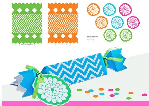 Tarjetas Imprimibles: Cajitas con forma de caramelos Tarjetas Imprimibles: Cajitas con forma de caramelos