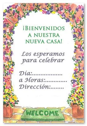 Tarjetas para imprimir de bienvenida a tu hogar - Guía de MANUALIDADES Tarjetas para imprimir de bienvenida a tu hogar - Guía de MANUALIDADES