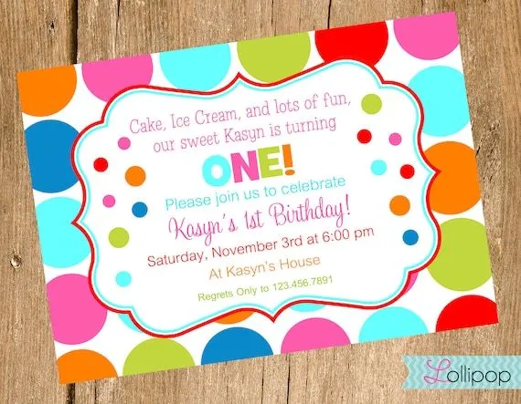 Tarjetas para imprimir de invitación para cumpleaños con motivo ...