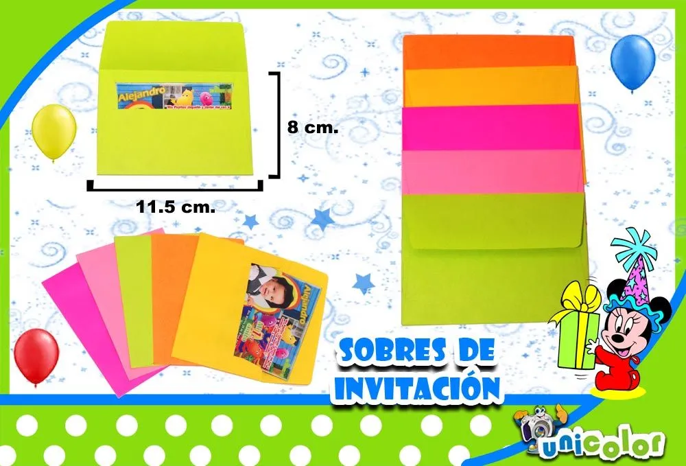 Tarjetas Infantiles Personalizadas