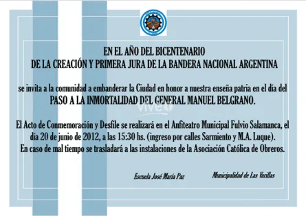 ACTO DE CONMEMORACIÓN POR EL PASO A LA INMORTALIDAD DEL GENERAL ...