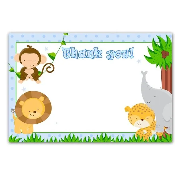 Invitaciónes de baby shower animales de la selva - Imagui Invitaciónes de baby shower animales de la selva - Imagui