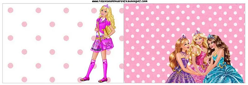 Invitaciónes para imprimir gratis de barbie - Imagui