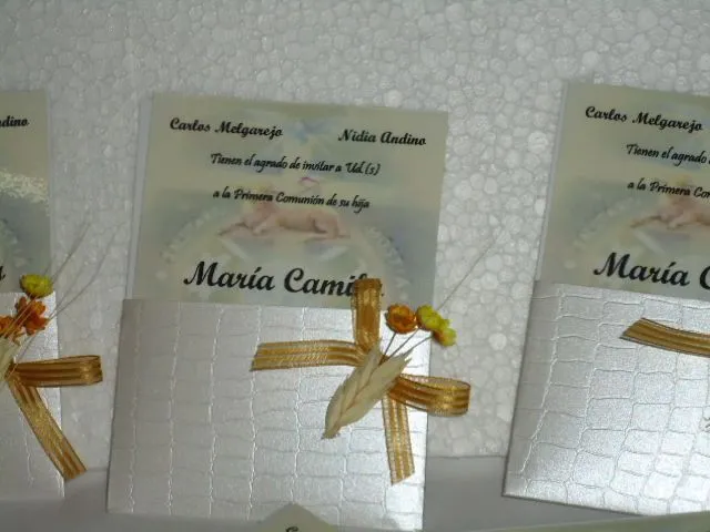 Tarjetas artesanales para la Primera Comunión - Imagui Tarjetas artesanales para la Primera Comunión - Imagui