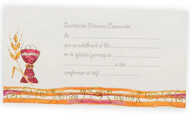 Mi primera comunión: Invitaciones de comunión, ¿sí o no?