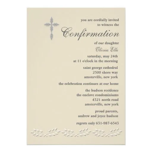 Tarjetas de invitación para La Confirmación para imprimir gratis ... Tarjetas de invitación para La Confirmación para imprimir gratis ...