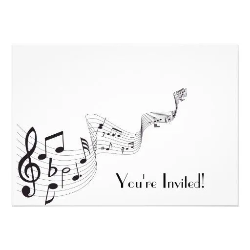 Tarjetas de invitación de cumpleaños de notas musicales - Imagui Tarjetas de invitación de cumpleaños de notas musicales - Imagui