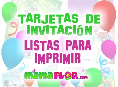 Tarjetas de Invitación de Cumpleaños Originales ★ Para Imprimir ...