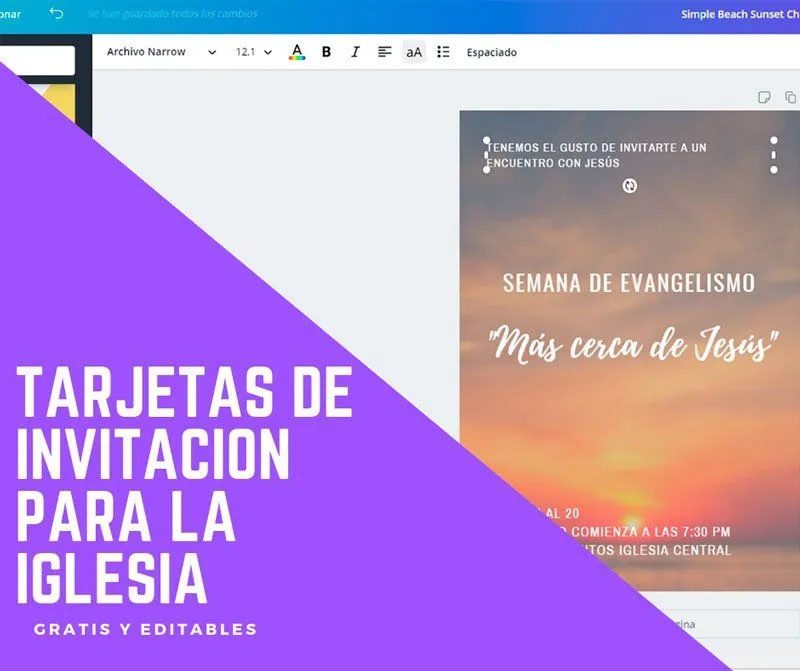 Tarjetas de invitación para eventos de la Iglesia - gratis y editables - Recursos Bíblicos Tarjetas de invitación para eventos de la Iglesia - gratis y editables - Recursos Bíblicos