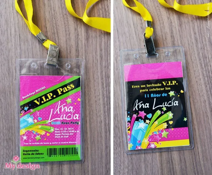Tarjetas de Invitación - Gafetes VIP - http://tiendamydesign.com ... Tarjetas de Invitación - Gafetes VIP - http://tiendamydesign.com ...