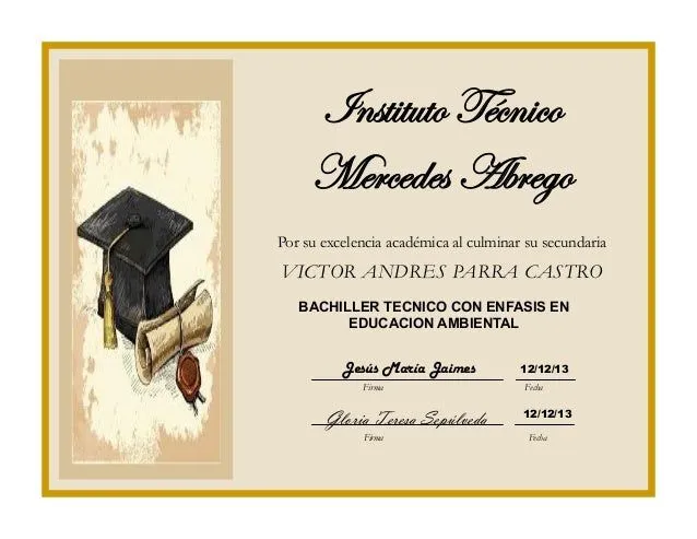 Tarjetas de graduación de Bachiller - Imagui