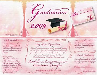 Tarjetas de invitación a graduación - Imagui Tarjetas de invitación a graduación - Imagui