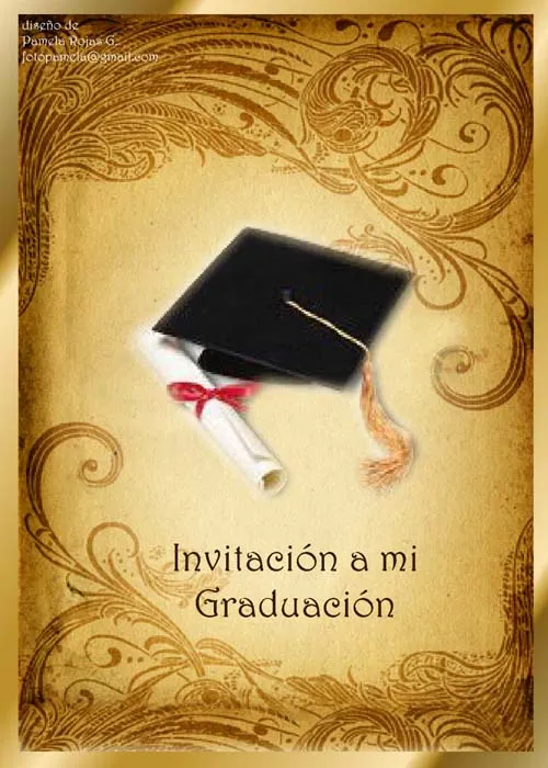Tarjetas de invitación para imprimir de graduación - Imagui